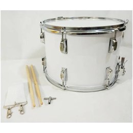 DRUM TALK MD T-1410WH - Барабан маршевый тенор MD T-1410WH