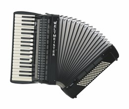 Weltmeister Topas-III-96/37-BK Topas III Аккордеон 37/96/III/7/3, черный, с ремнями и чехлом Topas-III-96/37-BK