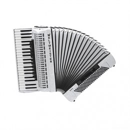 Weltmeister Saphir-IV-120/41-WH Saphir Аккордеон 41/120/IV/11/5, белый, с ремнями и чехлом Saphir-IV-120/41-WH