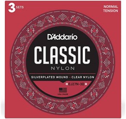 D'addario EJ27 N-3D - Струны для классической гитары EJ27N-3D