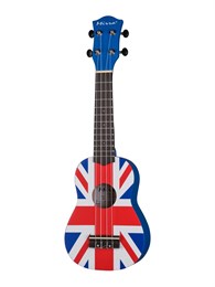 Mirra UK-300-21-YG Укулеле сопрано, с рисунком Union Jack UK-300-21-YG