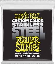 Ernie Ball 2246 Stainless Steel Slinky Regular 10-46 - Струны для электрогитары P02246