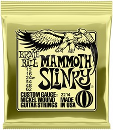 Ernie Ball 2214 Nickel Wound Slinky Mammoth 12-62 - Струны для электрогитары P02214