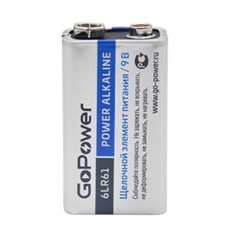 Gopower Super Power Alkaline Элемент питания Крона 6LR61 9В, щелочной 6LR61
