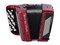 Weltmeister Romance602-II-72/60-RD Romance 602 Аккордеон кнопочный 60/72/II/3, красный Romance602-II-72/60-RD