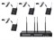 Laudio RWS-4BLV Беспроводная микрофонная система, 4 петличных микрофона RWS-4BLV