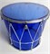 Мастерская Бехтеревых BKA-14Snv Барабан кавказский 14", акрил 34х36см, с верёвкой, синий BKA-14Snv