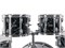 Ldrums LD-2220-64-04 Барабанная установка, Черный мрамор LD-2220-64-04
