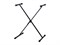 Superfix XKS211B Стойка для клавишных, Х-образная XKS211B
