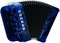 HOHNER Fun Nova II 80 light dark blue (C-Stepped) - Баян A6004